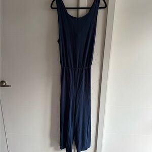 LOU&GREY Navy Twist Back Sleeveless Jumpsuit